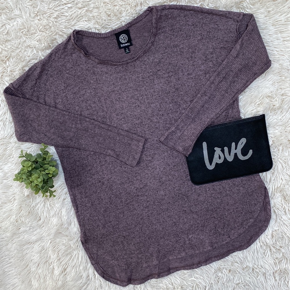 Bobeau Hacci LS Tunic Top 💗 Purple